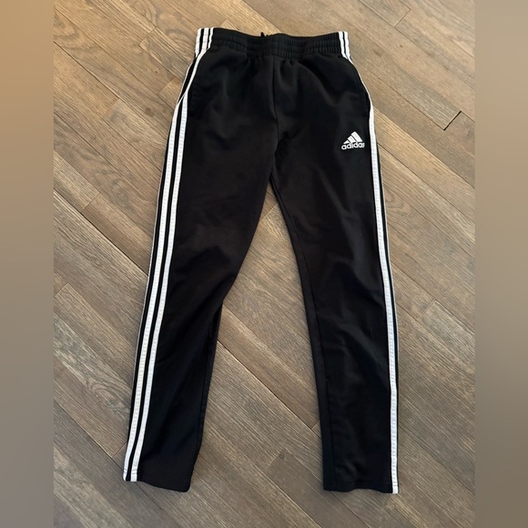 Adidas Kids Black Track Pants size 14/16 - Picture 1 of 5
